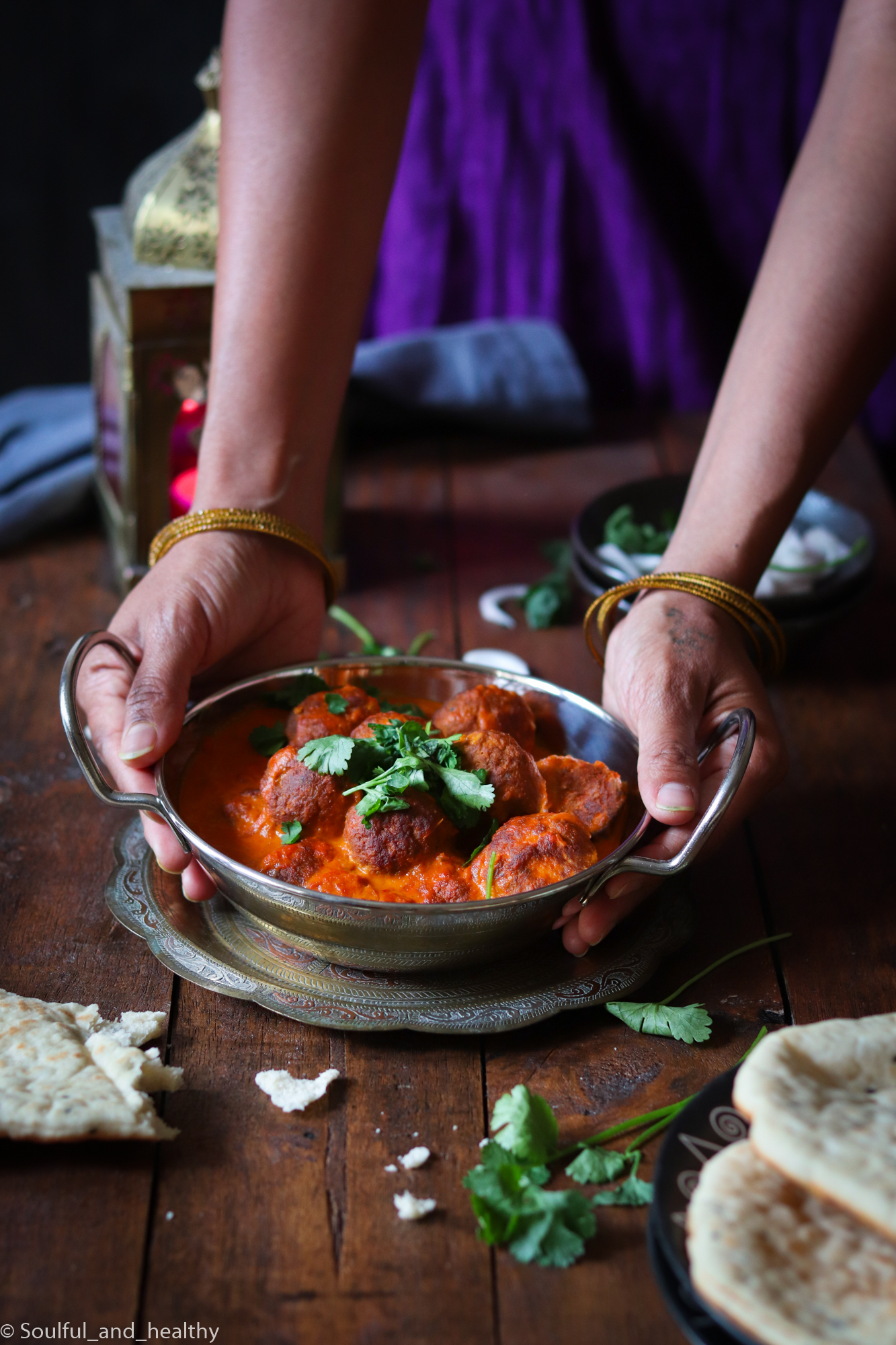 Masala Lamb meatballs creamy curry 