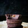 Dark chocolate almond butter cups