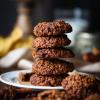 Pumpkin spiced dark chocolate chunks oats cookies